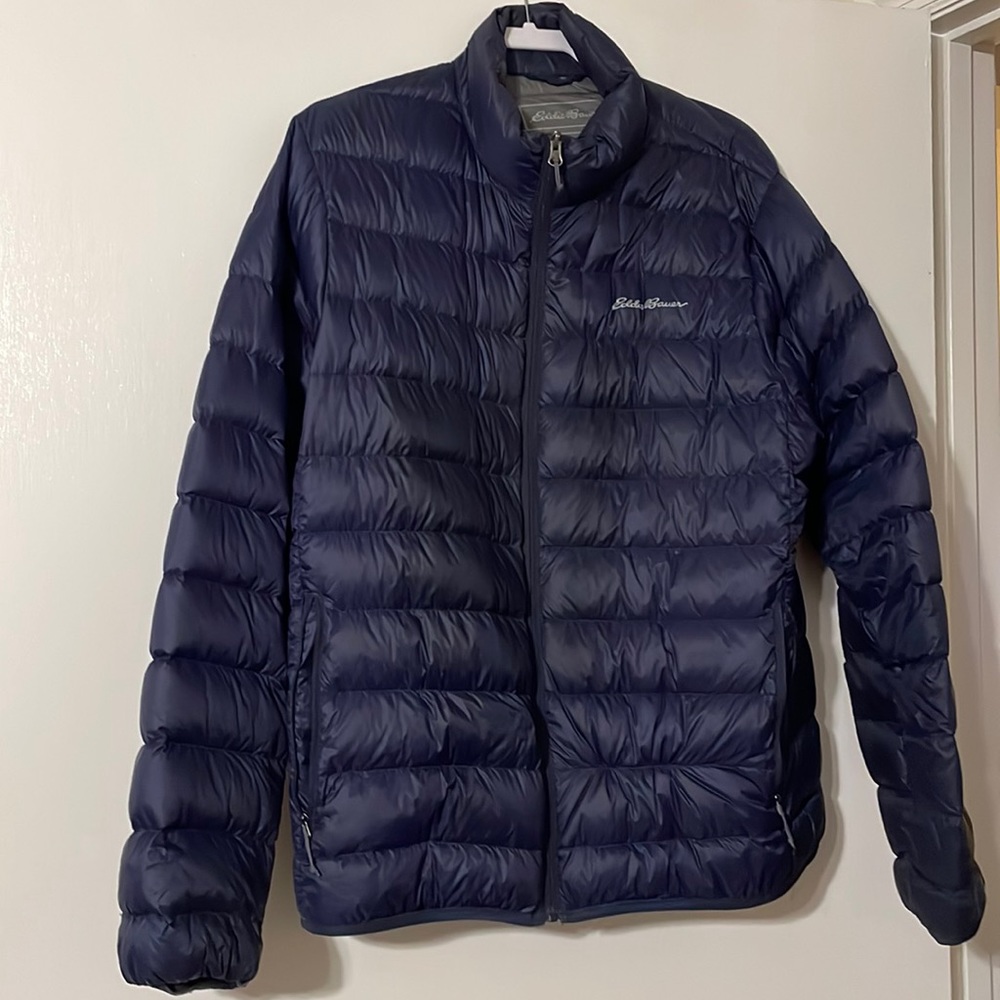 Eddie Bauer Men’s Coat Navy Blue Large